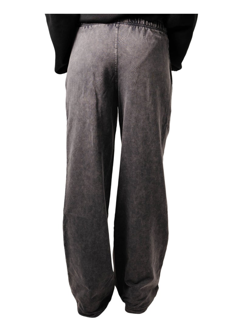 Basic Look Washed Straight Leg Pants - Image 3